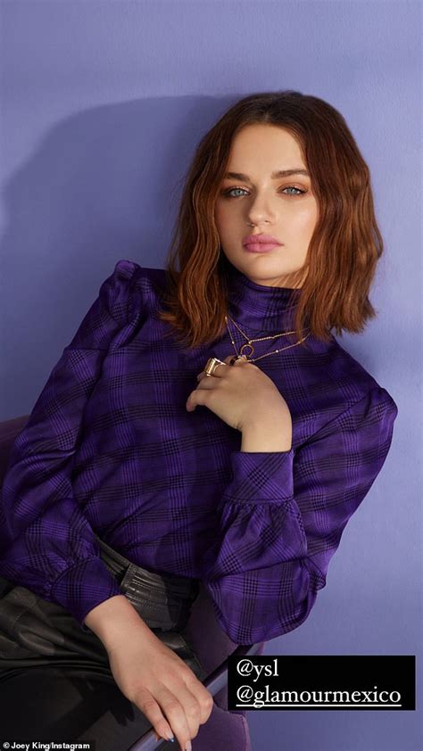 Joey King sizzles in bra and luxurious mesh skirt as she covers。